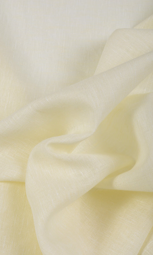 Elegant Textured Cream White Sheer Summer Drapery Drapes Image