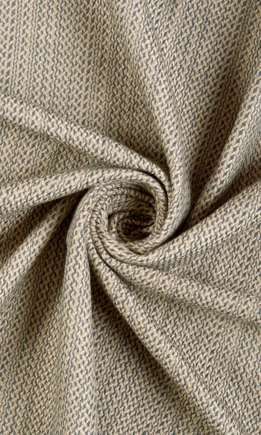 Cotton Home Décor Fabric By the Metre (Blue/ Beige)