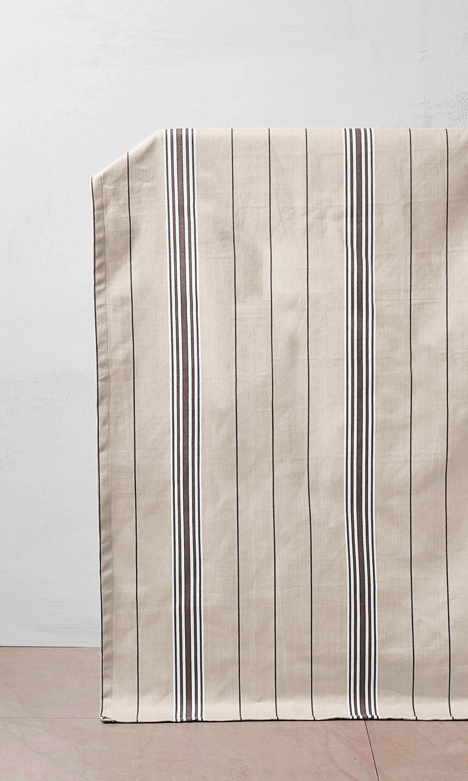 Cotton Curtains for Living, Bedroom, Kitchen, Bathroom (Brown/ Beige)