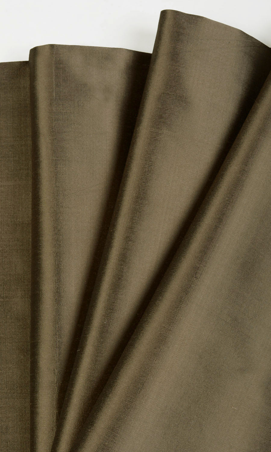 Shantung Silk Curtains (Cedar Brown) Extra Long Short Wide