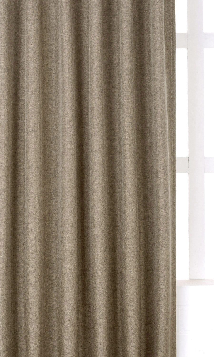 Blackout Drapery for Living, Bedroom, Kitchen, Bathroom (Brown/ Warm Grey)