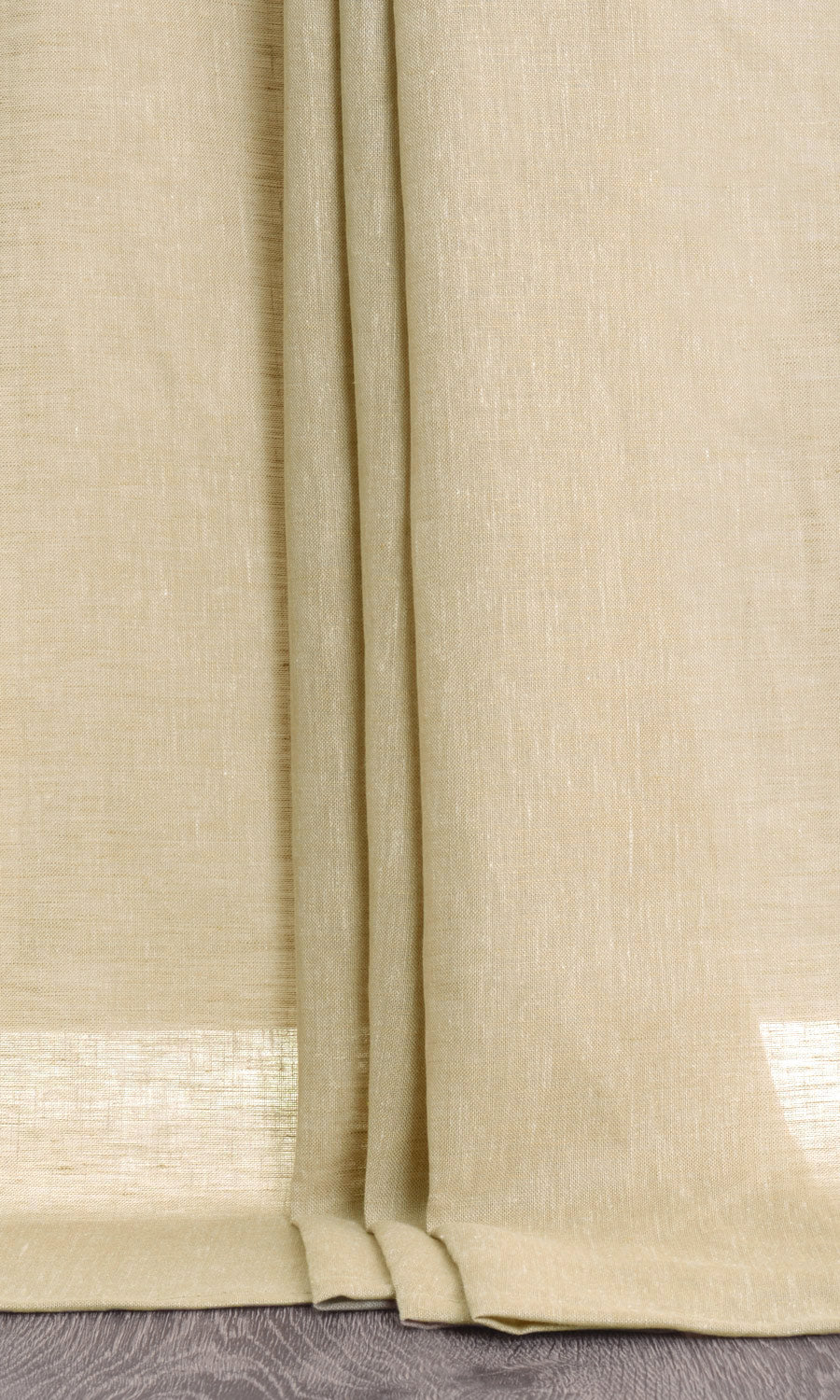 Linen Sheer Window Treatments Fabric By the Metre (Brown)