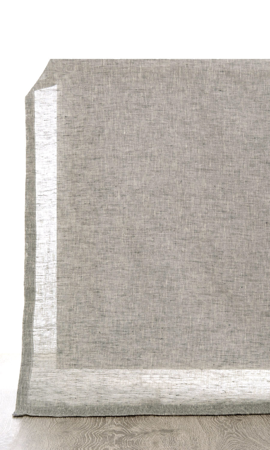 Sheer Linen Fabric Material By the Metre (Grey)