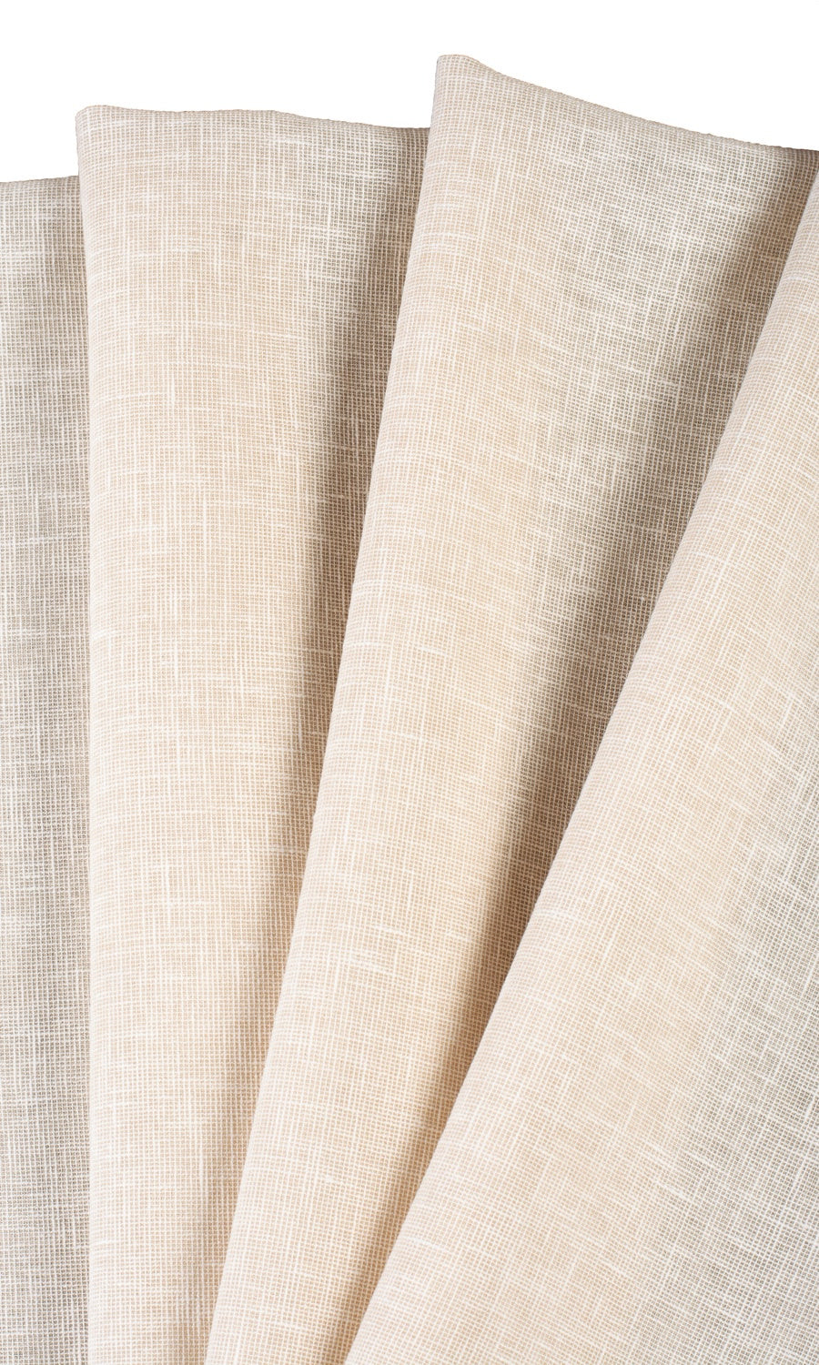 Plain Sheer Fabric By the Metre for Curtains & Drapes (Beige)