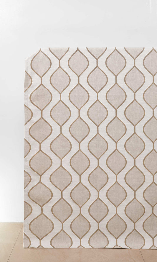 Beige/Gray/Brown Custom Curtains