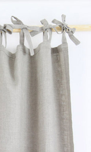 Pure Linen Curtains (Brown)