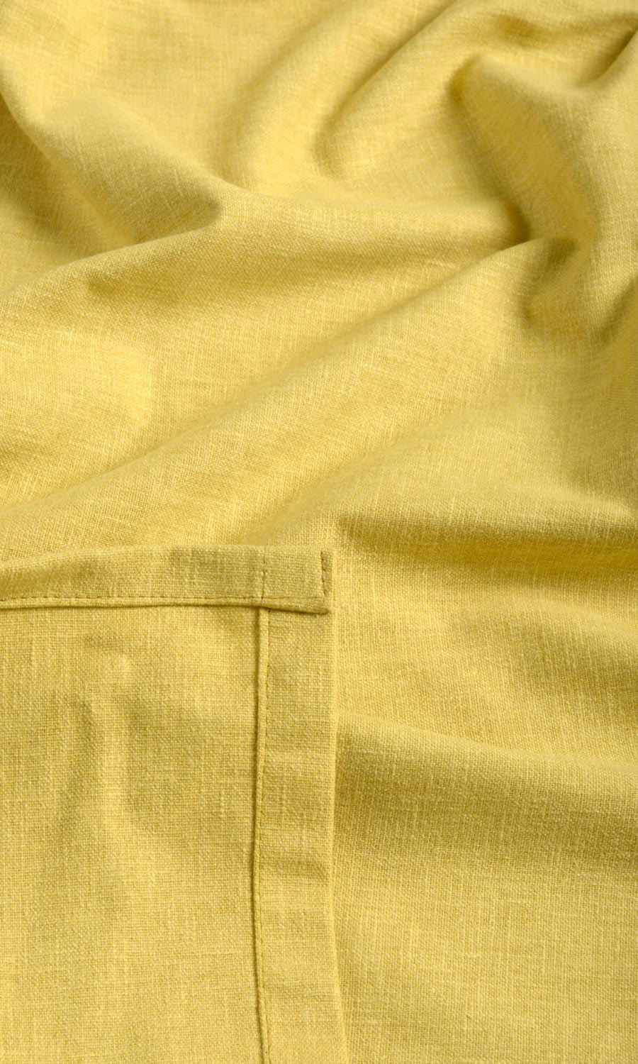 Poly-Cotton Fabric By the Metre for Curtains & Drapes (Cornflower Yellow)