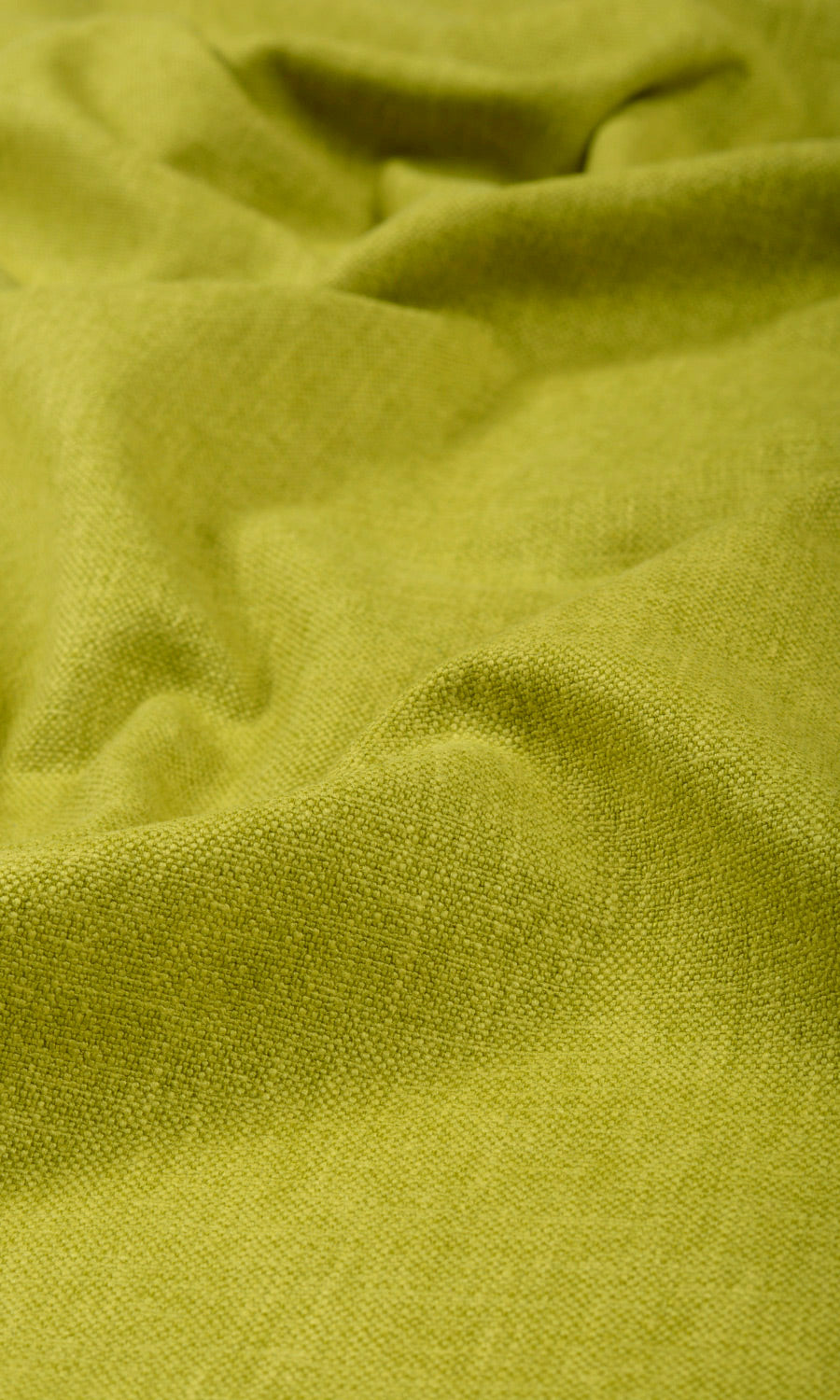 Linen Blend Home Textile Fabric Material Sample (Green)