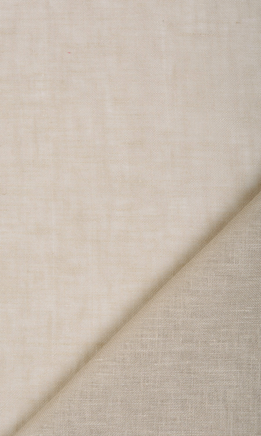Linen Blend Sheer Fabric Material By the Metre (Beige)
