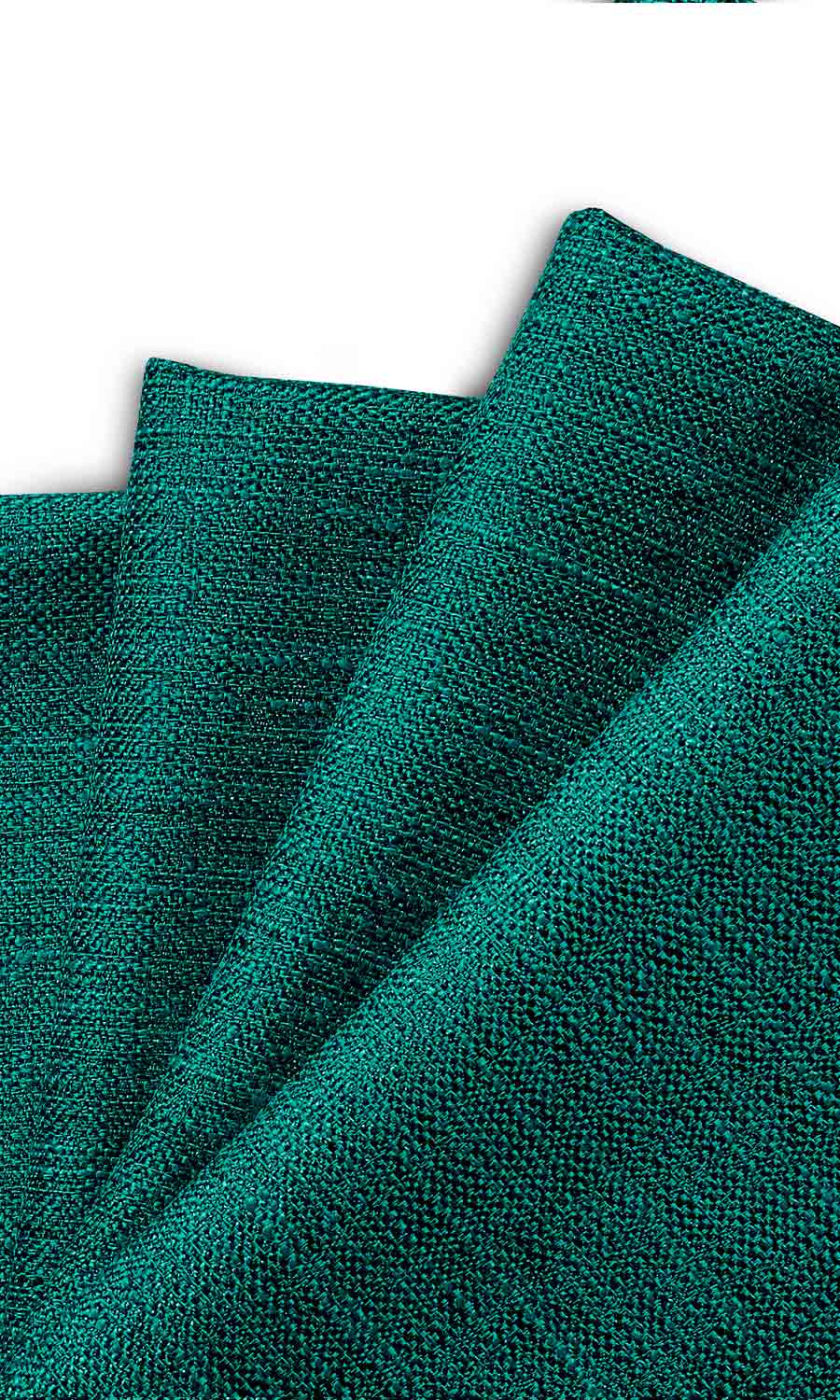Faux Silk Pinch Pleat, Rod Pocket, Eyelet Curtains (Teal Blue)