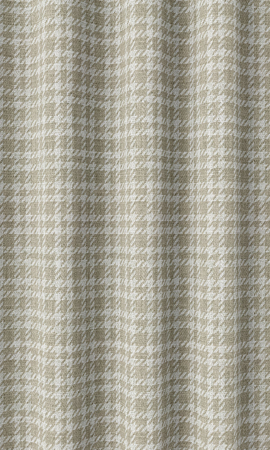 Striped Curtains (Sand Beige/ White)