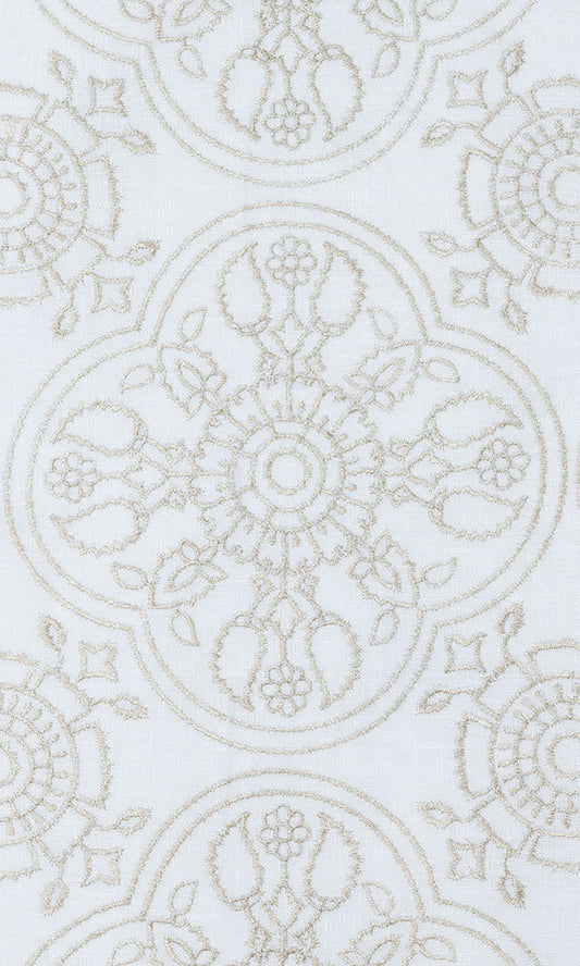Custom White Linen Curtains Image