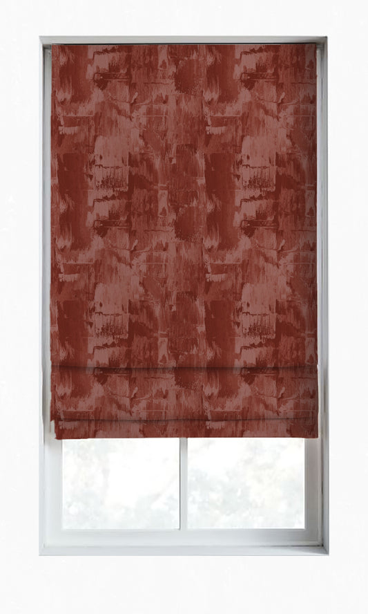 Room Darkening Striped Curtains (Red)