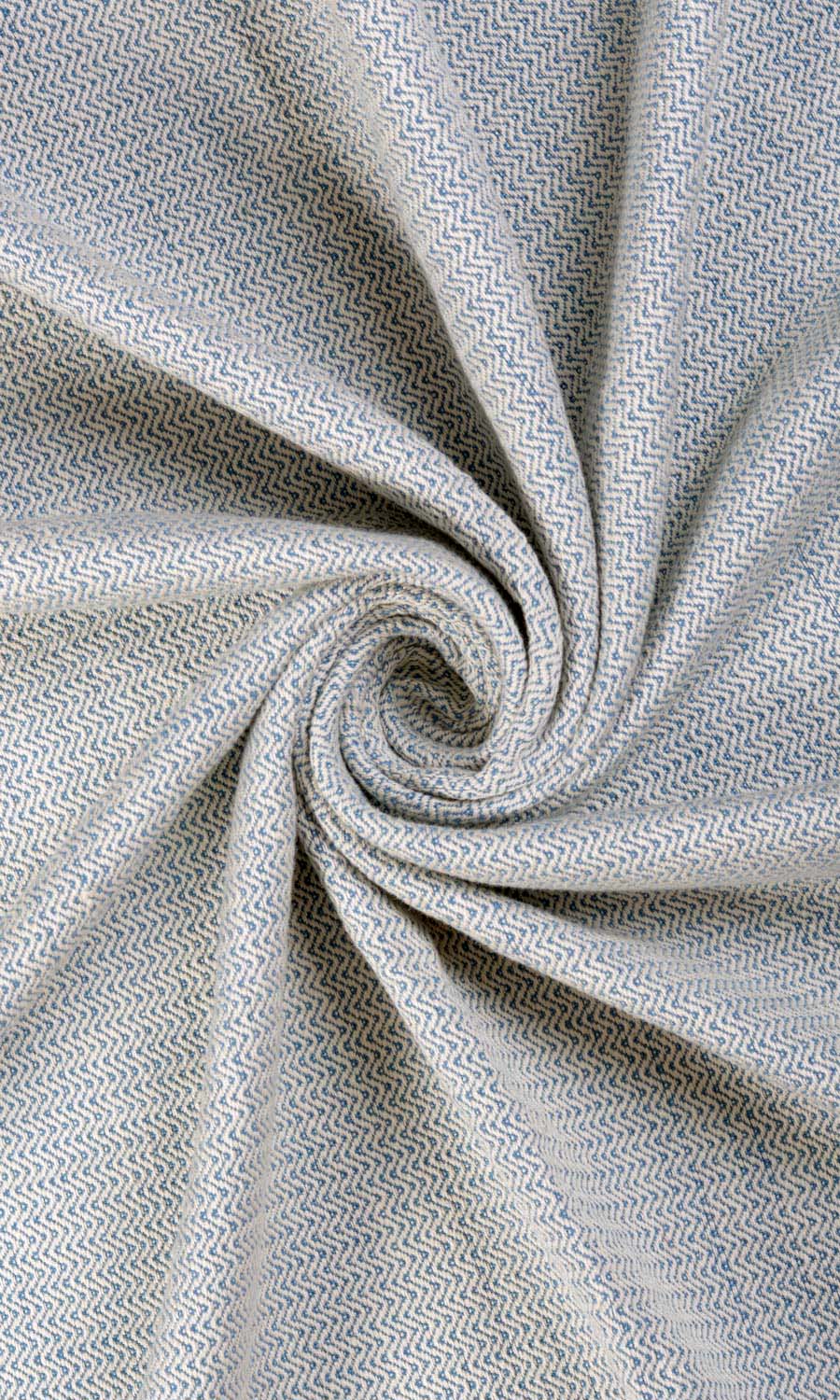 Textured  Window Treatments Fabric By the Metre (Blue)