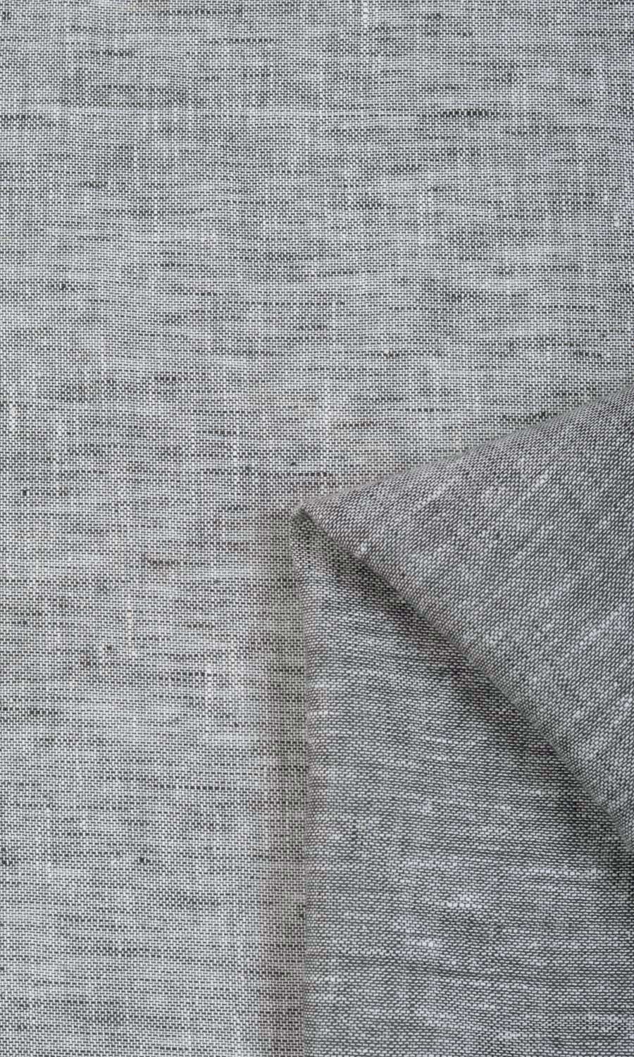 Linen Sheer Curtain Panels for Living, Bedroom, Kitchen, Bathroom (Grey)