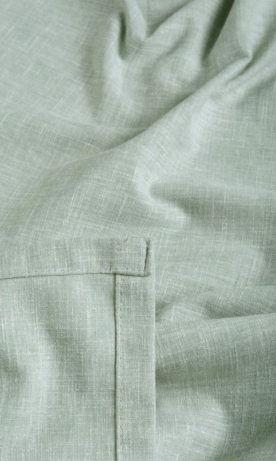 Poly-Cotton Blend Fabric By the Metre for Curtains & Drapes (Mint Blue/ Green)