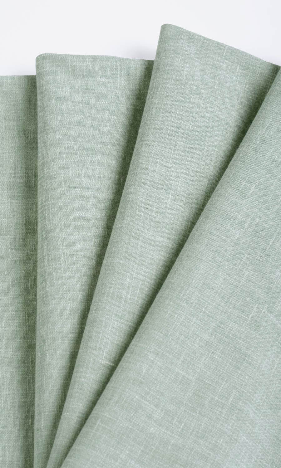 Poly-Cotton Blend Window Treatments Fabric By the Metre (Mint Blue/ Green)