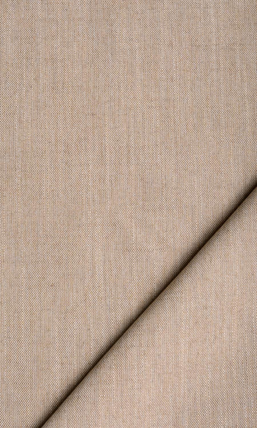 Plain Linen Texture Pinch Pleat, Rod Pocket, Eyelet Curtains (Cinnamon Brown)