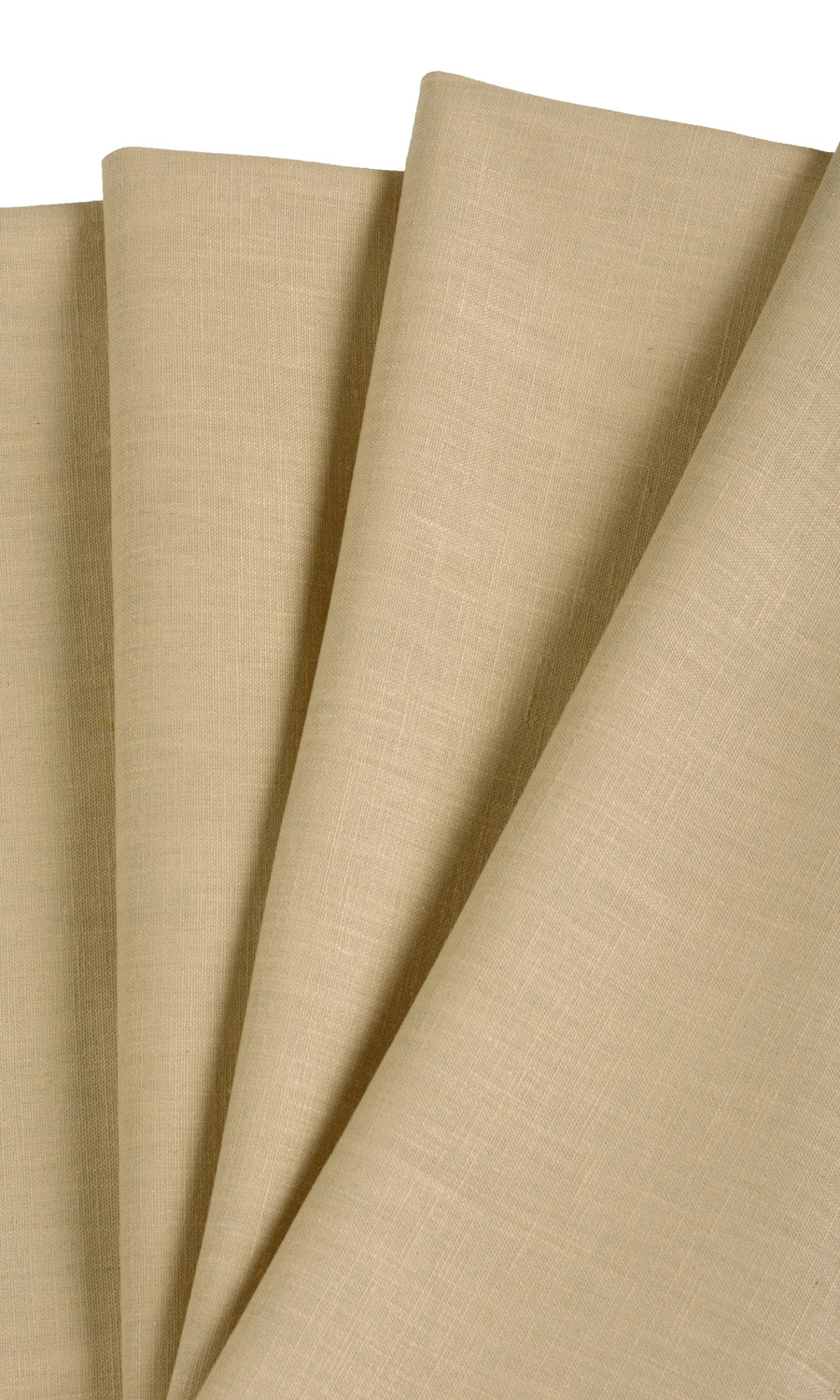 Poly-Cotton Window Treatments Fabric By the Metre (Mustard Yellow/ Wheat Beige)