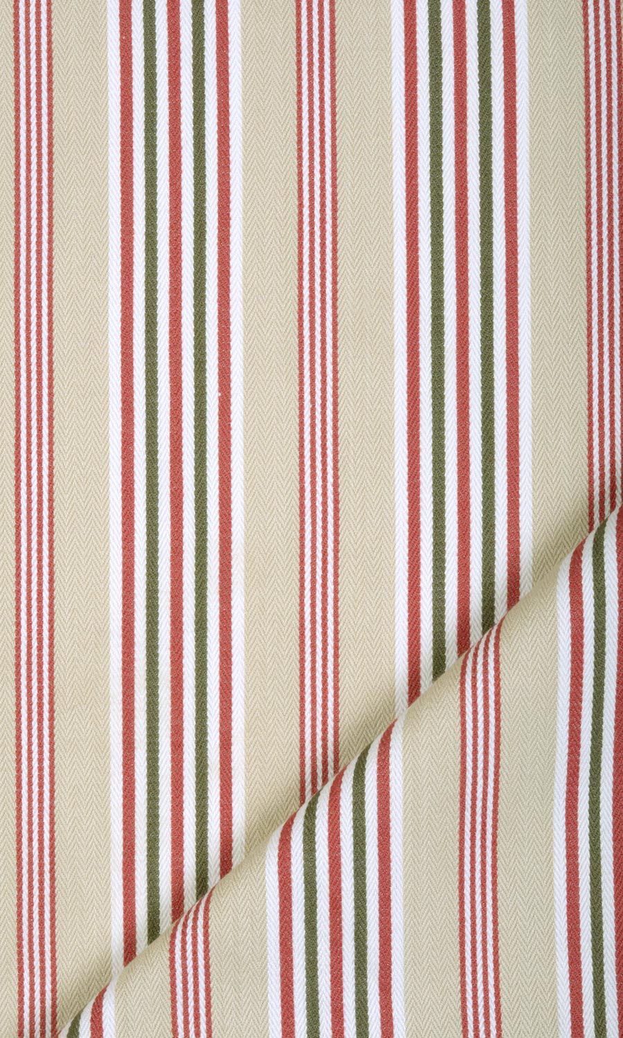 Cotton Window Treatments Fabric By the Metre (Brown/ Beige/ Red)