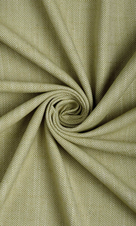 Green Textured Curtains 