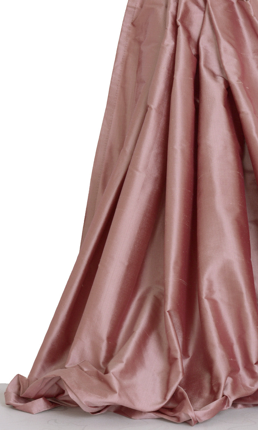 Shantung Silk Window Treatments Fabric Sample (Pink)