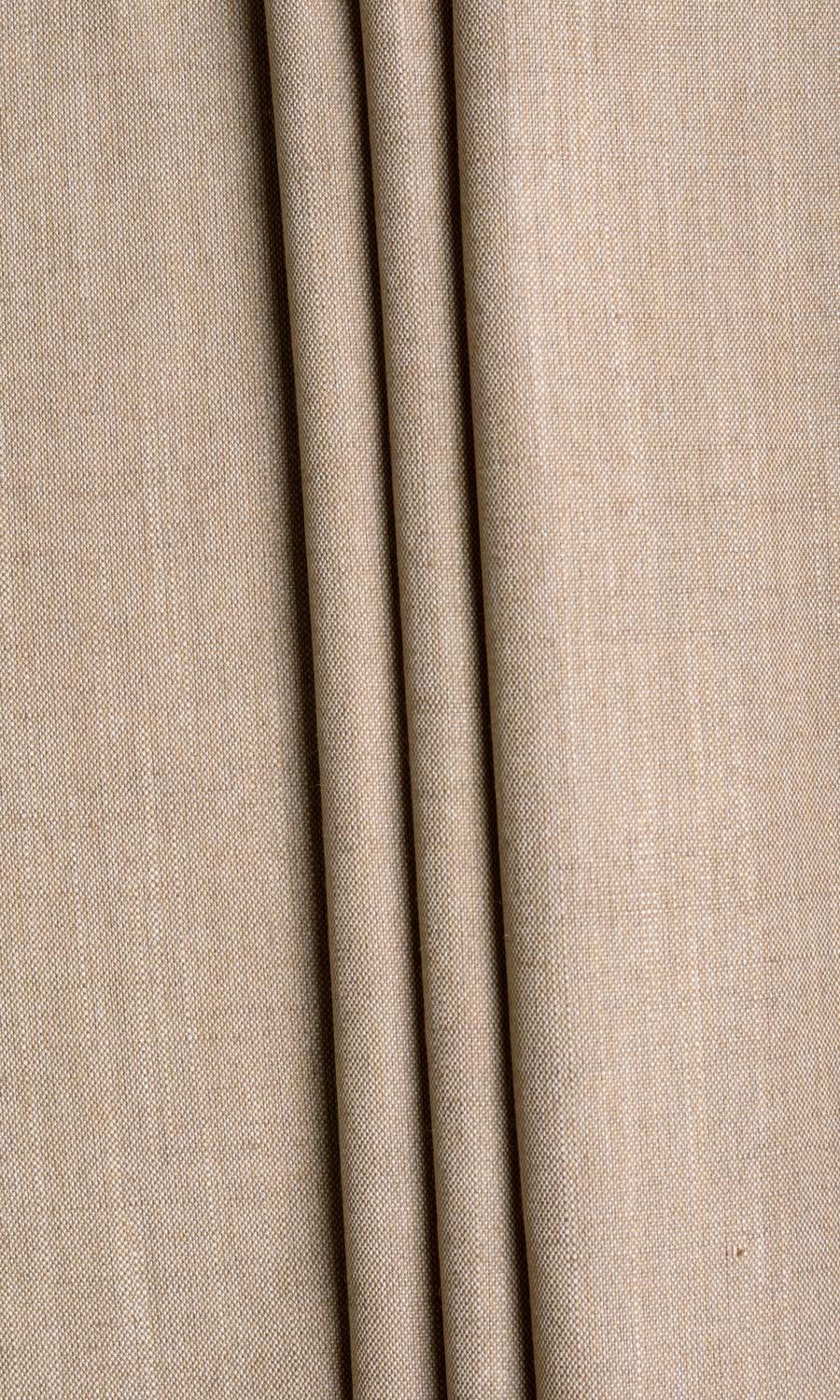 Plain Linen Texture Curtains / Drapes / Window Drapery Panels (Cinnamon Brown)