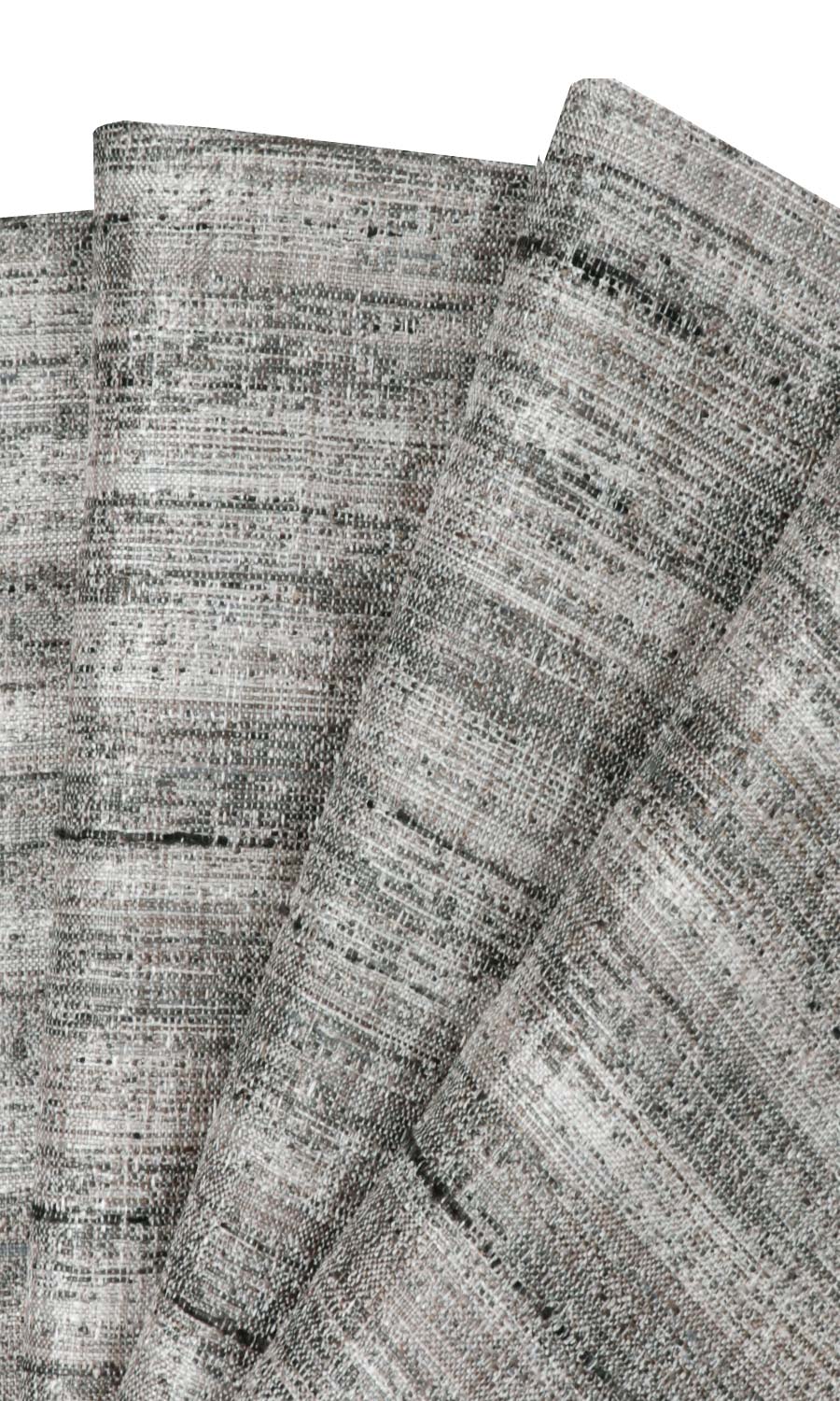 Faux Silk Textured Fabric Material By the Metre (Grey)