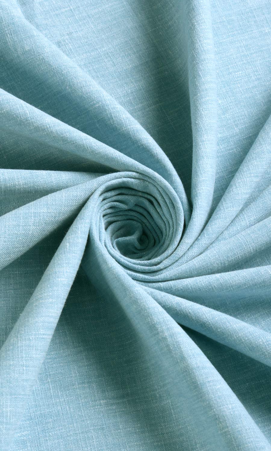 Poly-Cotton Blend Window Treatments Fabric By the Metre (Aqua Blue)