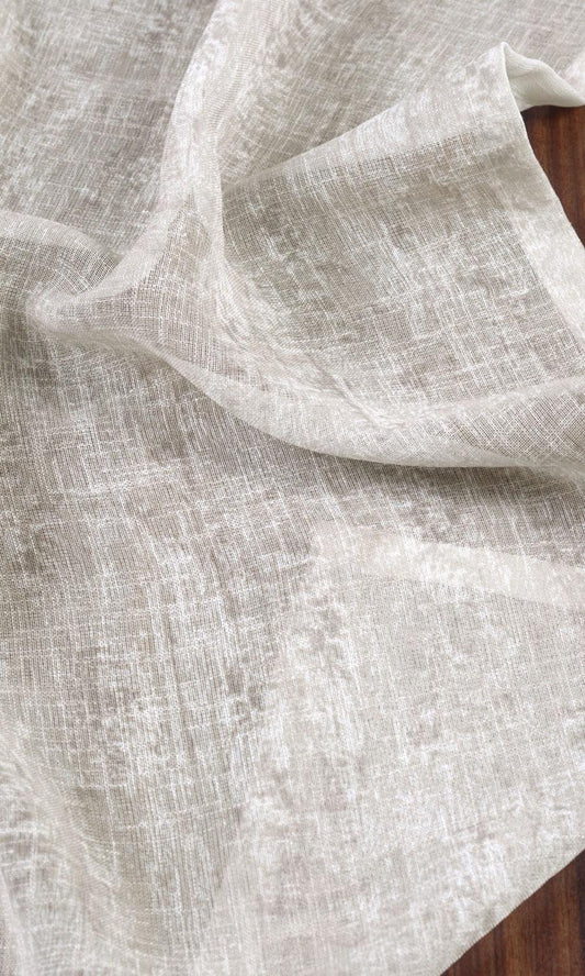 Ivory sheer textured drapery panels from The White Window Curtains