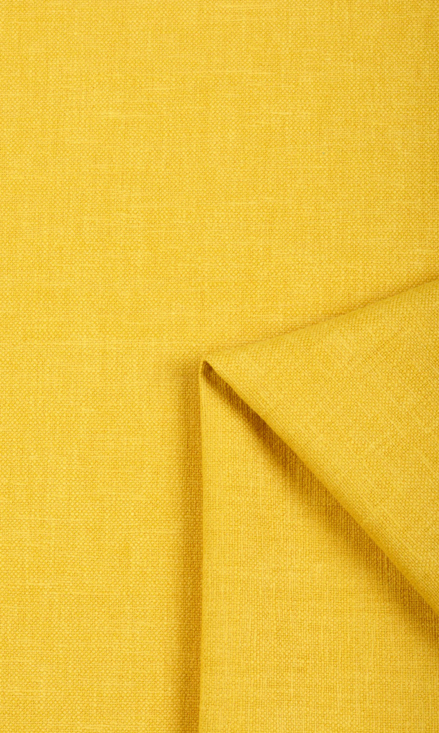 Linen Blend Home Textile Fabric Material Sample (Yellow)