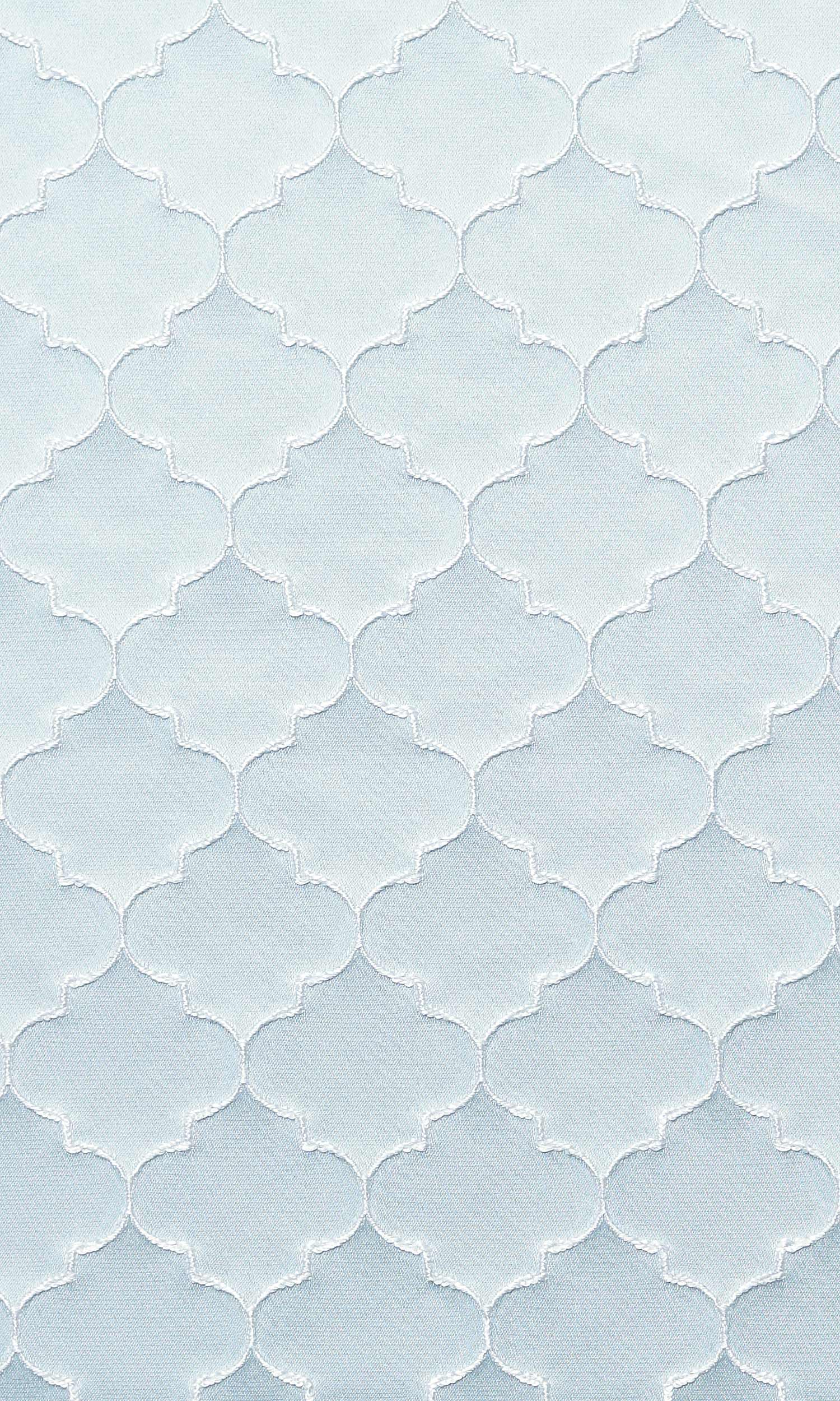 Silk Blend Pinch Pleat, Rod Pocket, Eyelet Curtains (Pastel Blue)