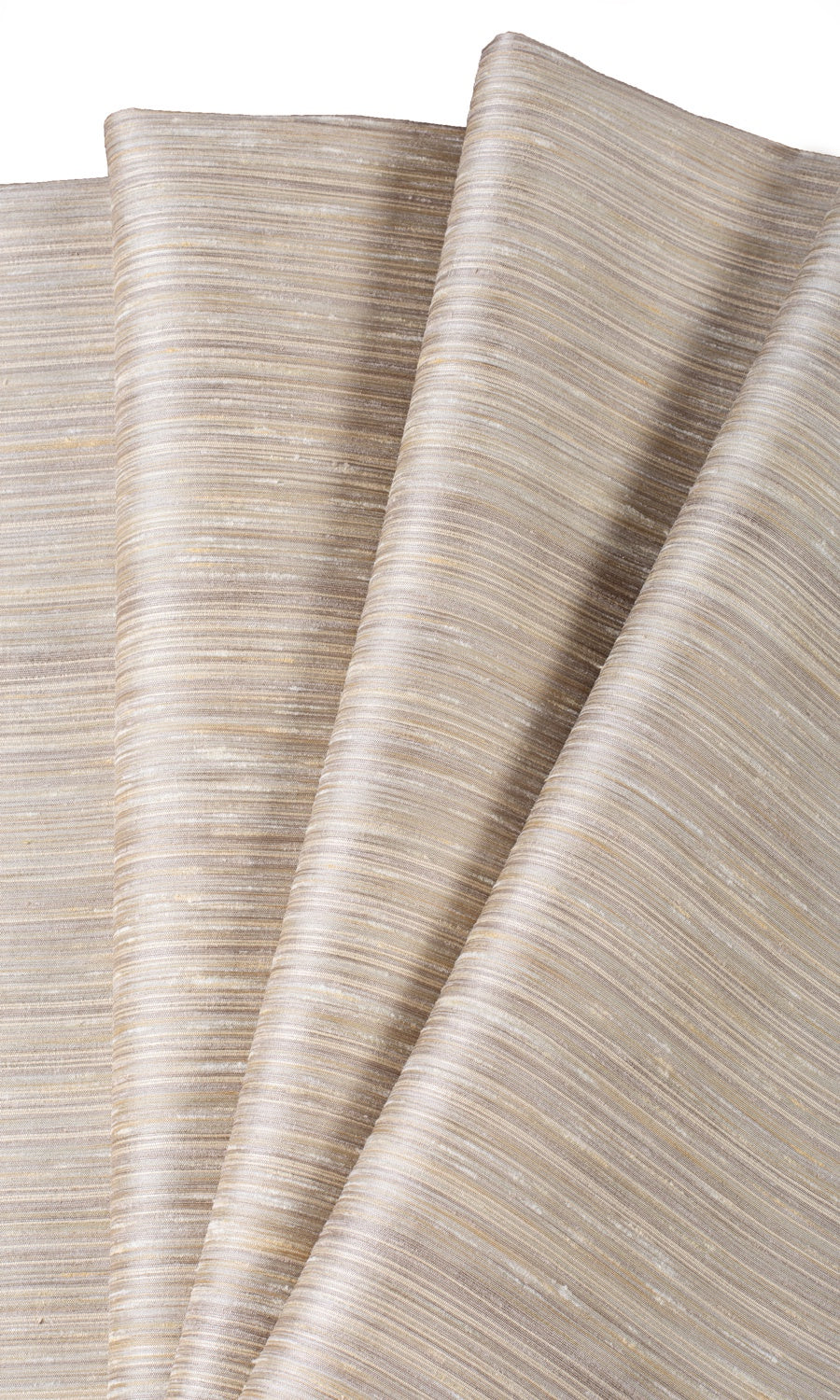 Faux Silk Home Textile Fabric Material By the Metre (Sepia Beige)