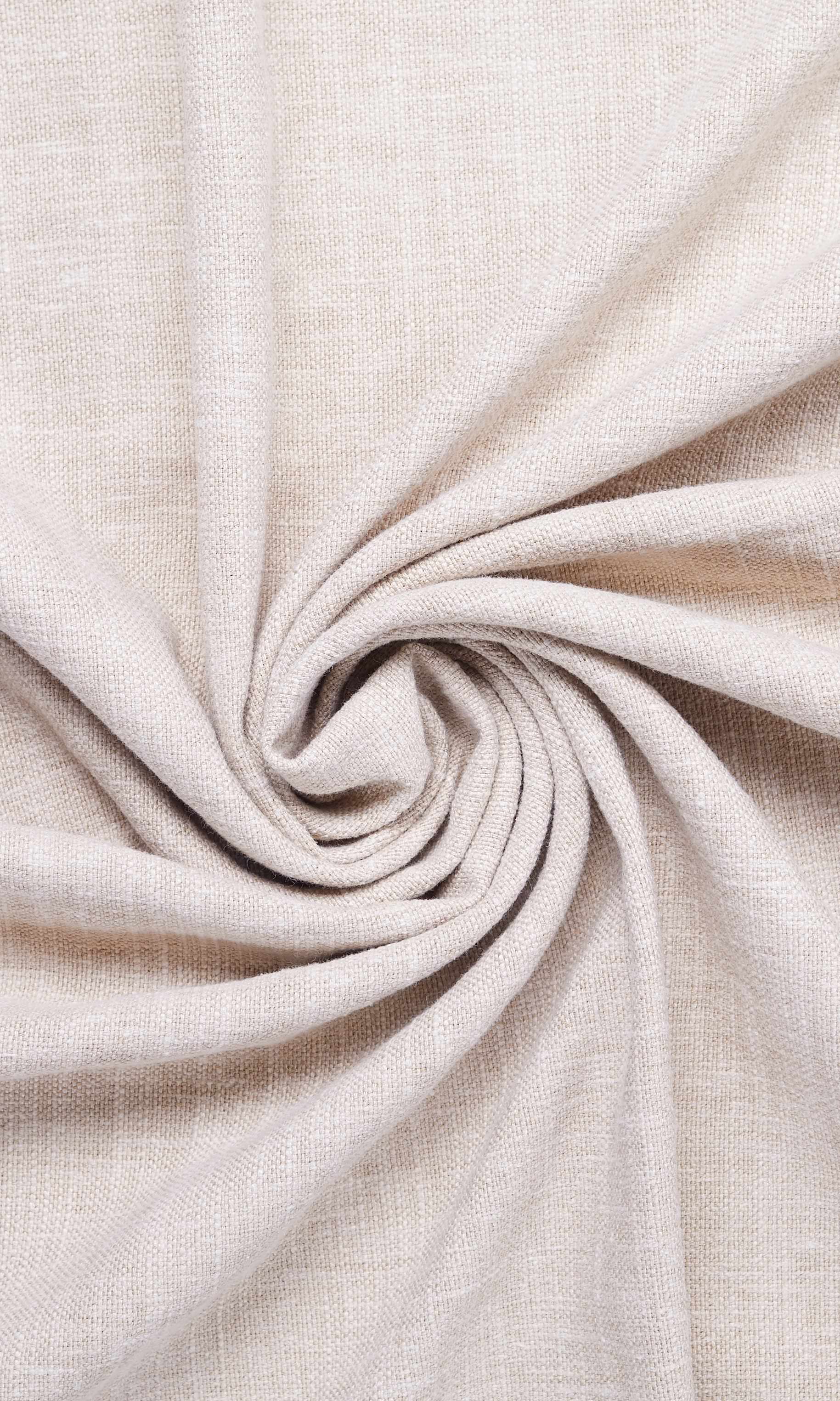 Linen-Cotton Blend  Curtains (Cream/ Beige)