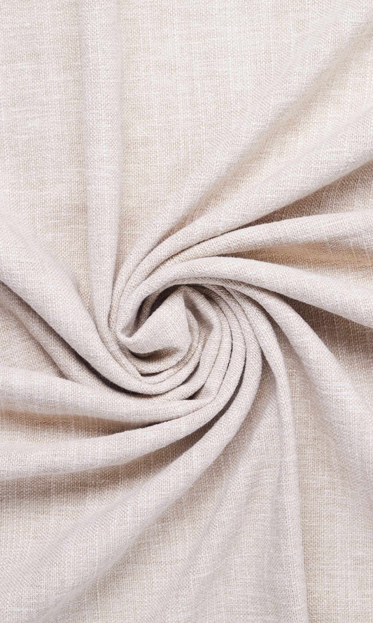 Linen-Cotton Blend  Curtains (Cream/ Beige)