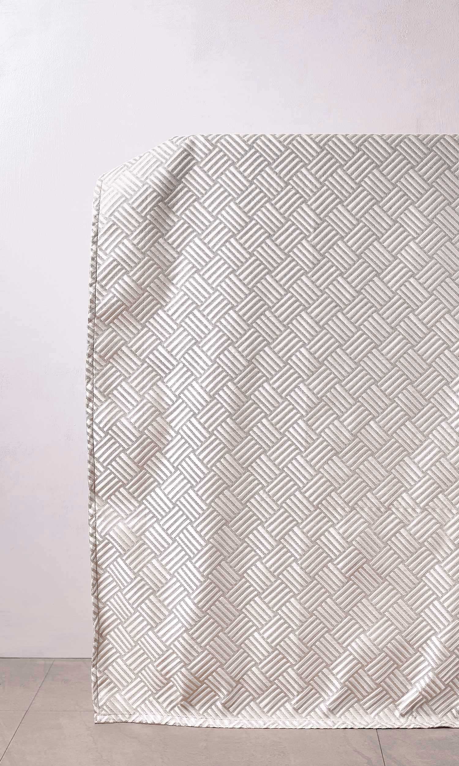Silk Blend Drapes for Living, Bedroom, Kitchen, Bathroom (Cappuccino White)