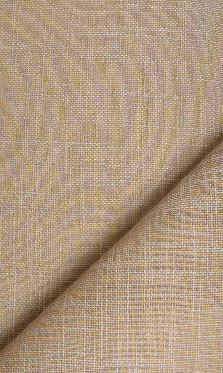 Textured Natural Sheer Window Treatments Fabric By the Metre (Beige)