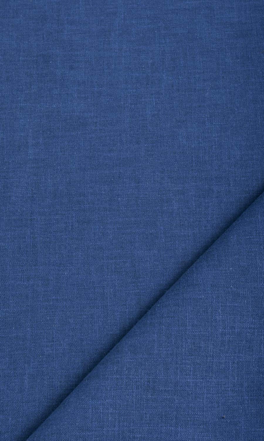 Poly-Cotton Blend Home Textile Fabric Material By the Metre (Cobalt)
