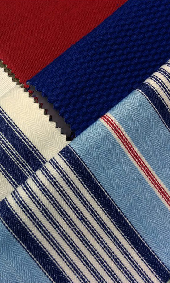 Cotton Window Treatments Fabric By the Metre (Blue)