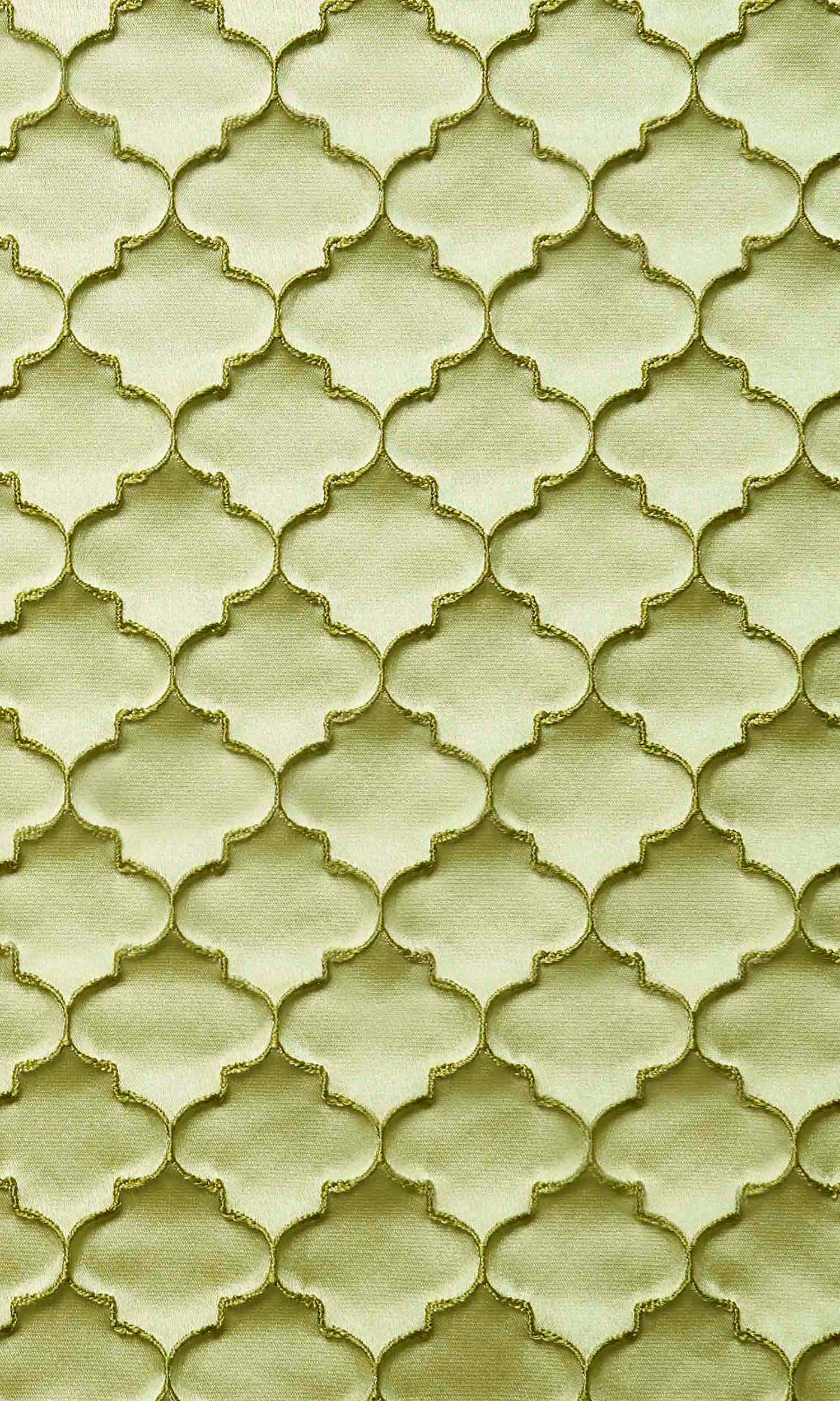 Silk Blend Pinch Pleat, Rod Pocket, Eyelet Curtains (Green)