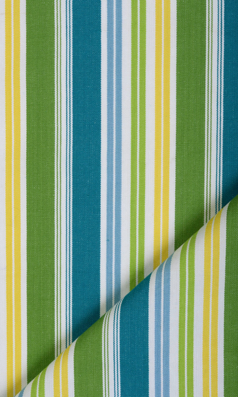 Cotton Fabric By the Metre for Curtains & Drapes (Blue/ Green/ Yellow)
