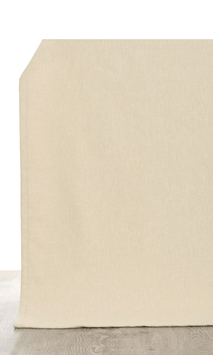 Linen Blend Pinch Pleat, Rod Pocket, Eyelet Curtains (Beige)