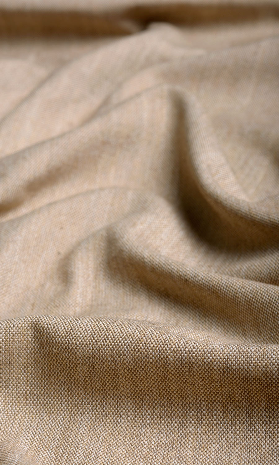 Plain Linen Texture Made-to-Measure Curtains (Cinnamon Brown)