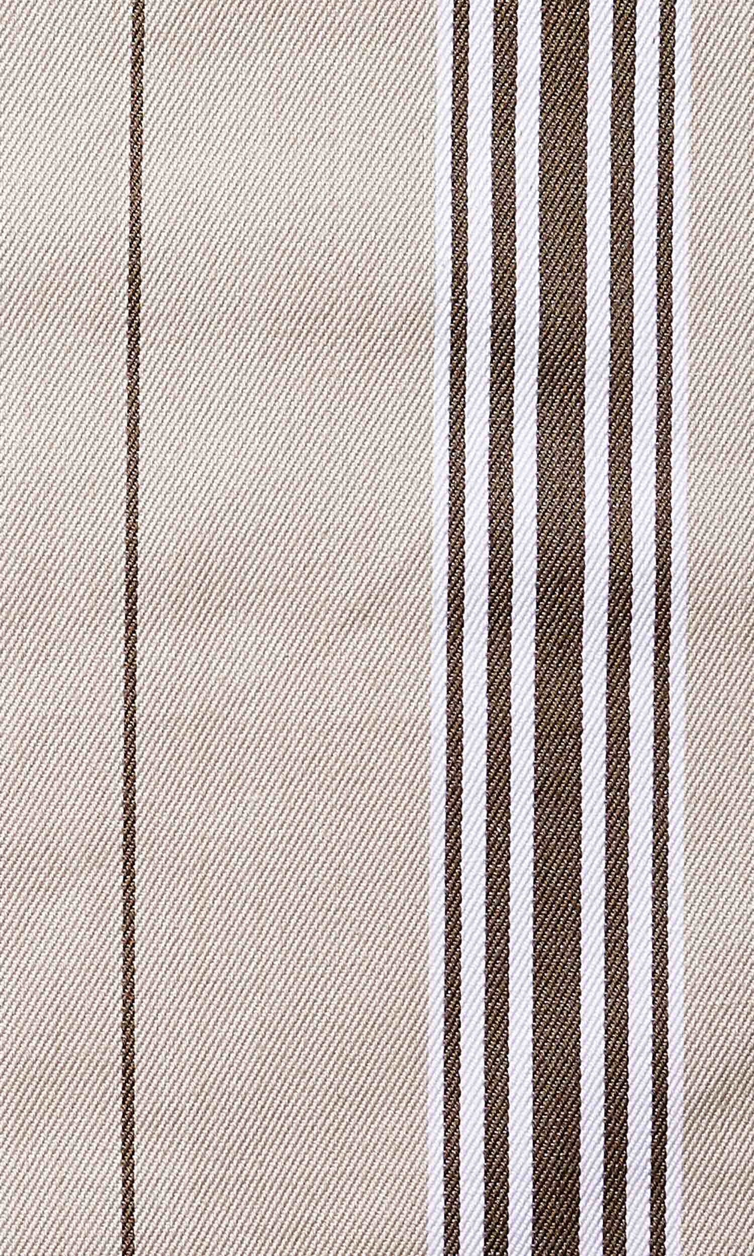 Cotton Pinch Pleat, Rod Pocket, Eyelet Curtains (Brown/ Beige)