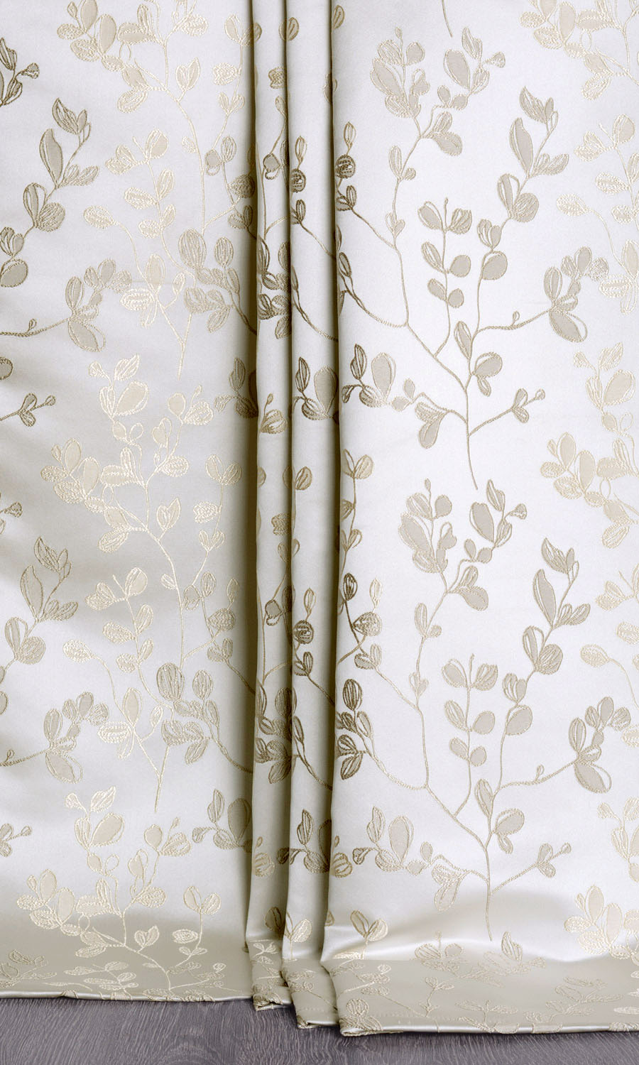 Floral Home Textile Fabric Material By the Metre (Cream/ Beige)