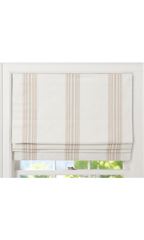 Fake roman shade valance