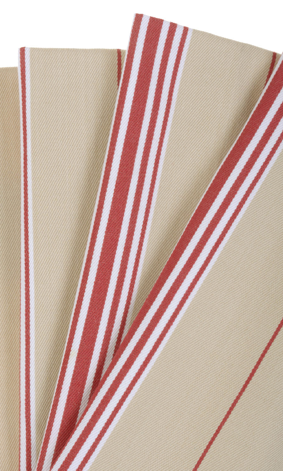 Cotton Window Treatments Fabric By the Metre (Brown/ Beige/ Red)