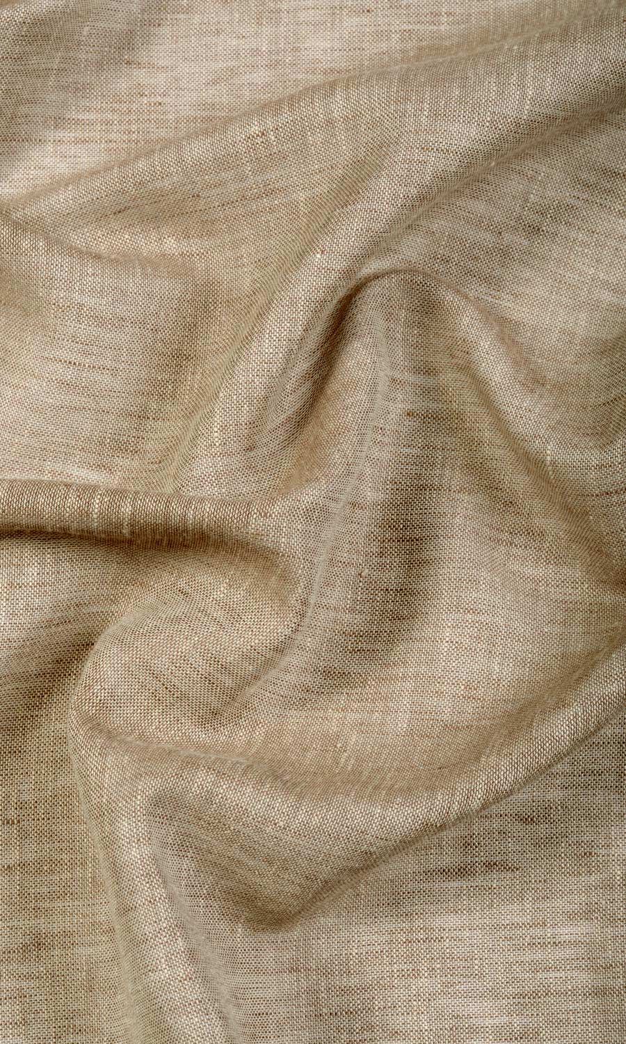 Linen Sheer Home Décor Fabric By the Metre (Beige/ Brown/ Umber)