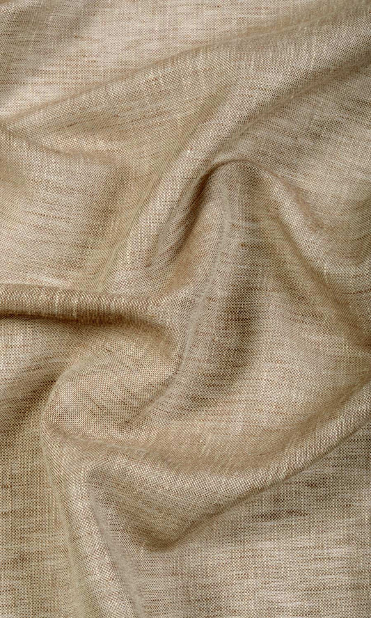 Linen Sheer Home Décor Fabric By the Metre (Beige/ Brown/ Umber)