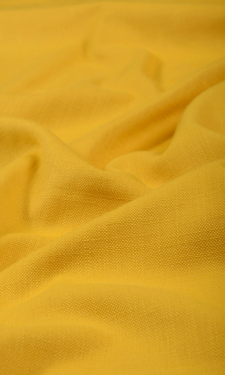 Solid Textured Home Textile Fabric Material By the Metre (Yellow)